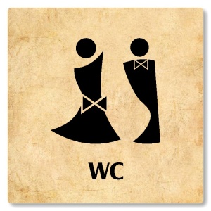 WC společné, 148x148mm, pergamen, Nevada